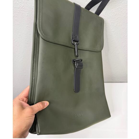 Rains Green RuckSack Waterproof Backpack Great For Commuting main image 7